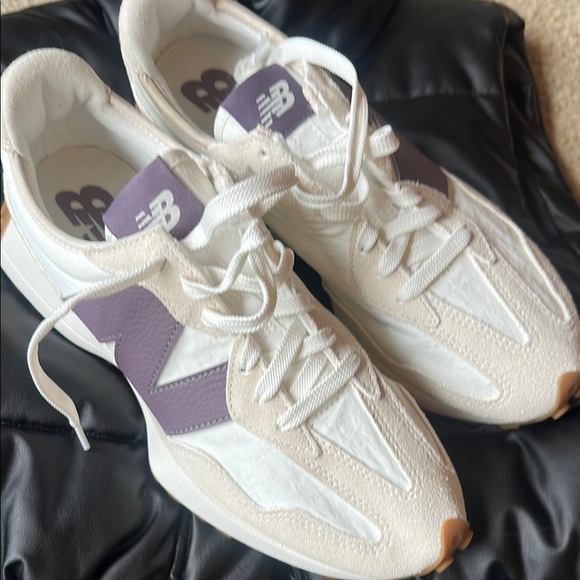 New Balance Shoes - New Balance Women's Sneakers in White and Lavender